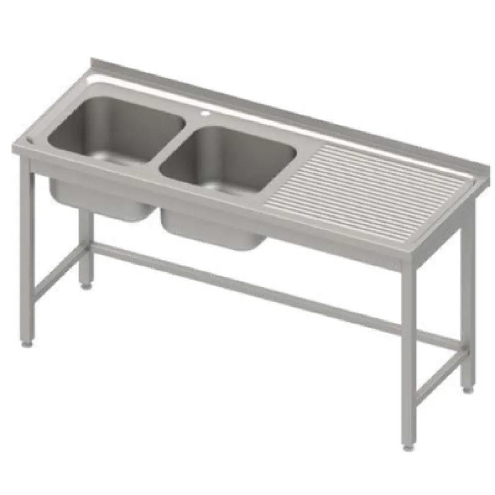 Table en acier inoxydable avec évier Stalgast 983926160