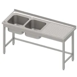 Table en acier inoxydable avec évier Stalgast 983926160