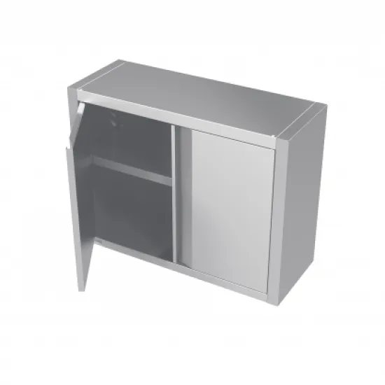 Armoire murale en acier inoxydable à portes battantes