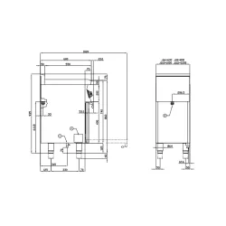 Cuisinière électrique avec four pour navires LOTUS 06660632X