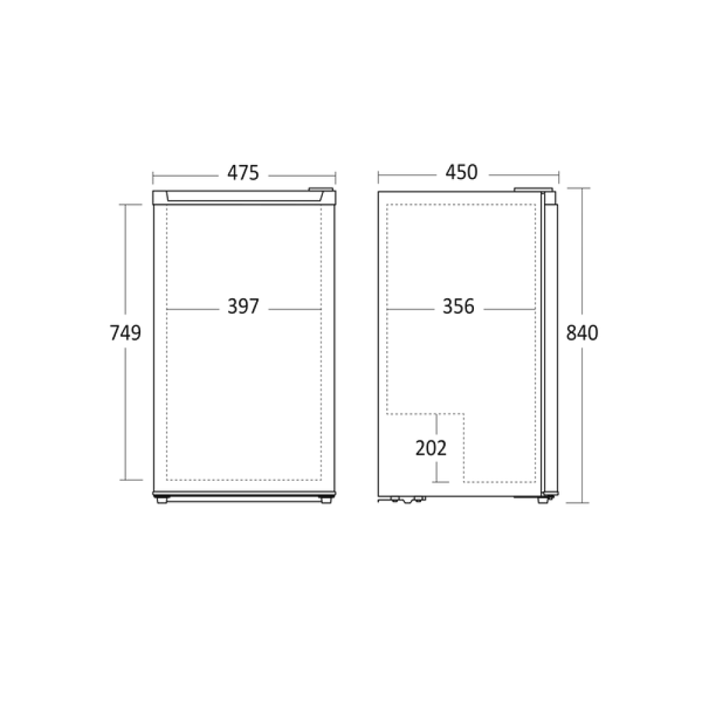 Réfrigérateur Scandomestic HOME 57013210000SKS92WE