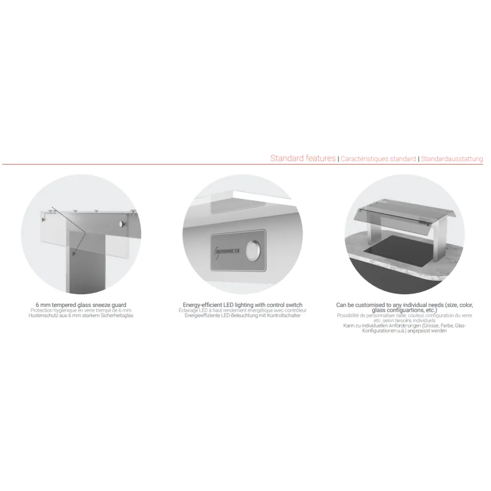 Étagère LED pour buffet Novameta LPA14-139/40/40