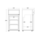 Armoire réfrigérée vitrée SCANDOMESTIC 26310051BE10000