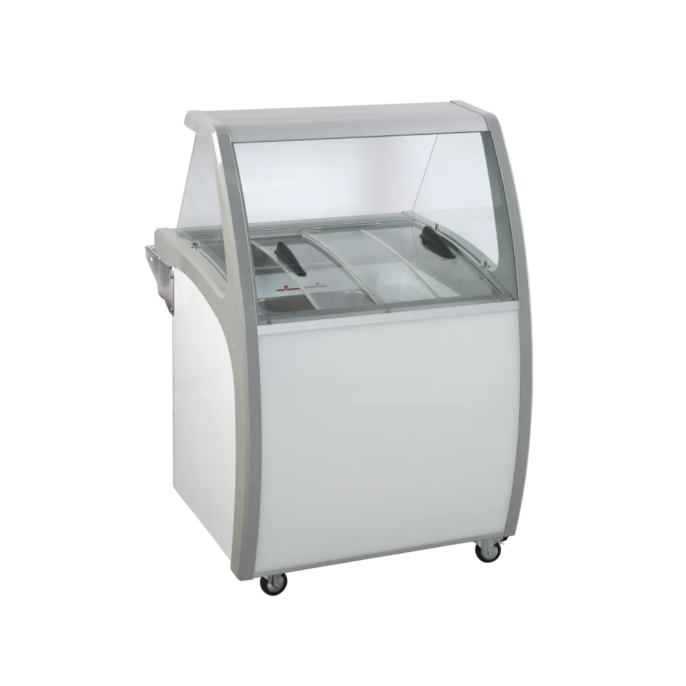 Congélateur coffre vitrine SCANDOMESTIC 23424510000SIC4WB