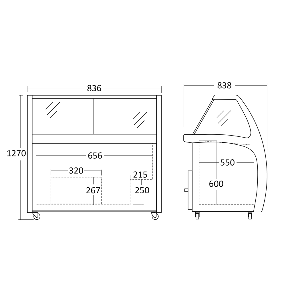 Congélateur coffre vitrine SCANDOMESTIC 23424510000SIC4WB