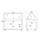 Congélateur coffre vitrine SCANDOMESTIC 23424510000SIC4WB