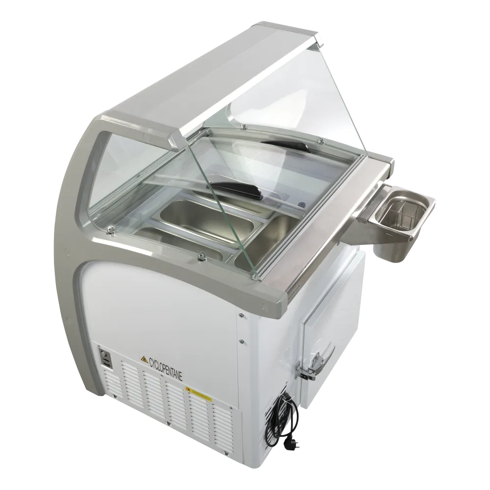 Congélateur coffre vitrine SCANDOMESTIC 23424510000SIC4WB