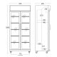 Armoire réfrigérée vitrée SCANDOMESTIC 26310881HE110000