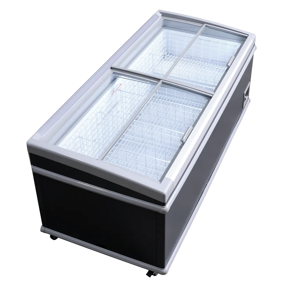 Congélateur coffre vitrine SCANDOMESTIC 23424410000SIF600ADGC