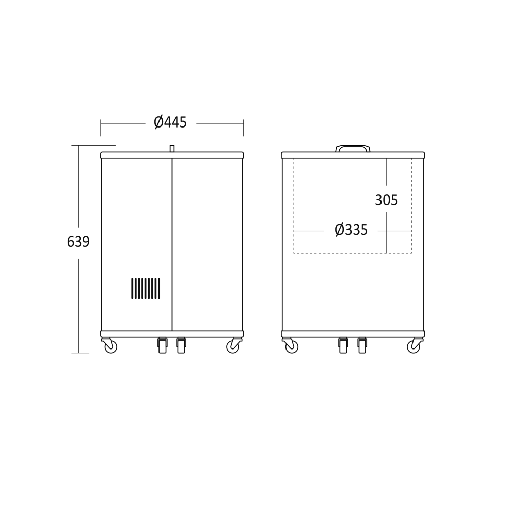 Vitrine cylindrique pour canettes SCANDOMESTIC 26311210000CC30BC