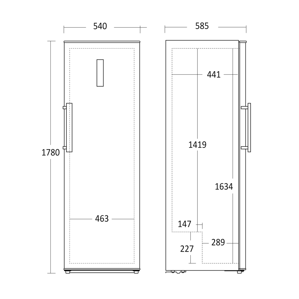 Réfrigérateur Scandomestic HOME 31013010000SKS346WE