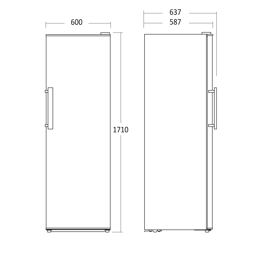 Réfrigérateur Scandomestic HOME 61013010000SKS332WE