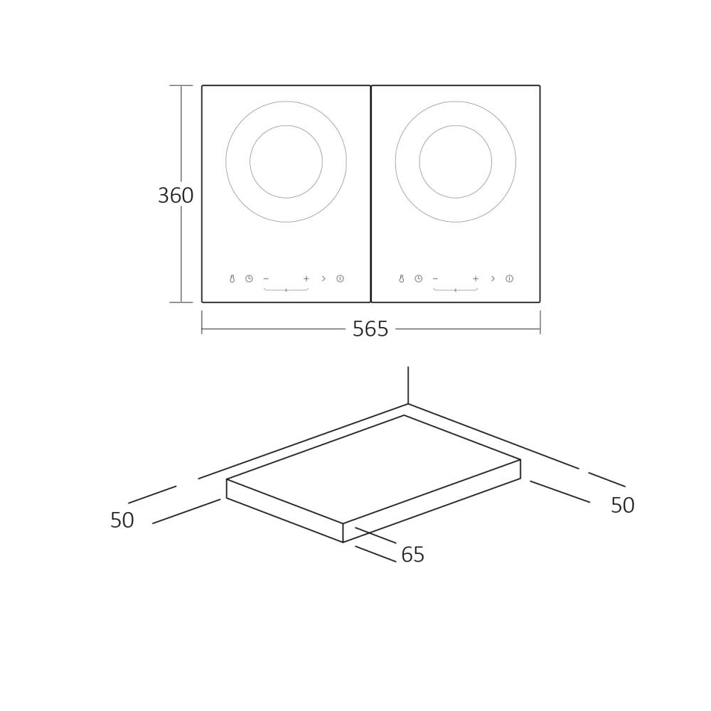 Table de cuisson Scandomestic HOME 33058010000HOI57T