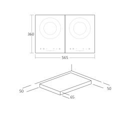 Table de cuisson Scandomestic HOME 33058010000HOI57T