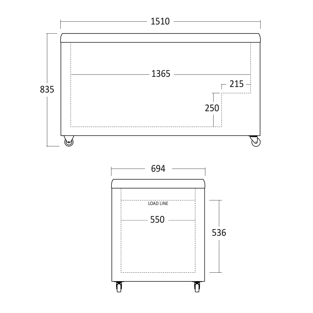 Congélateur coffre vitrine SCANDOMESTIC 23424310000IC510D