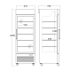 Vitrine congélateur SCANDOMESTIC 253240DF500BD