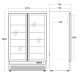 Vitrine congélateur SCANDOMESTIC 25324010000DF1006BD