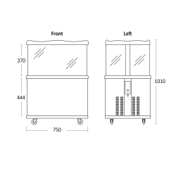Vitrine cylindrique pour canettes SCANDOMESTIC 34310111E10000