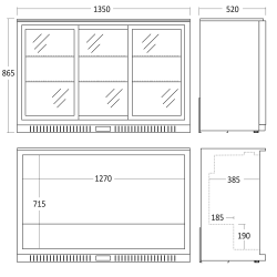 Armoire réfrigérée vitrée SCANDOMESTIC 26310311SLE310000