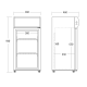Armoire réfrigérée vitrée SCANDOMESTIC 26310081BE10000