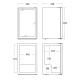 Armoire réfrigérée vitrée SCANDOMESTIC 35311110000DC126BB