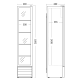 Armoire réfrigérée vitrée SCANDOMESTIC 26311110000SD226BE