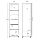 Armoire réfrigérée vitrée SCANDOMESTIC 26310430E110000