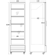 Armoire réfrigérée vitrée SCANDOMESTIC 26310426310000
