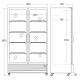 Armoire réfrigérée vitrée SCANDOMESTIC 26311110000SD1326BE