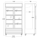 Armoire réfrigérée vitrée SCANDOMESTIC 26311002HE310000