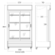 Armoire réfrigérée vitrée SCANDOMESTIC 26311002BSLE10000