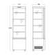 Armoire réfrigérée vitrée SCANDOMESTIC 19310237WE10000