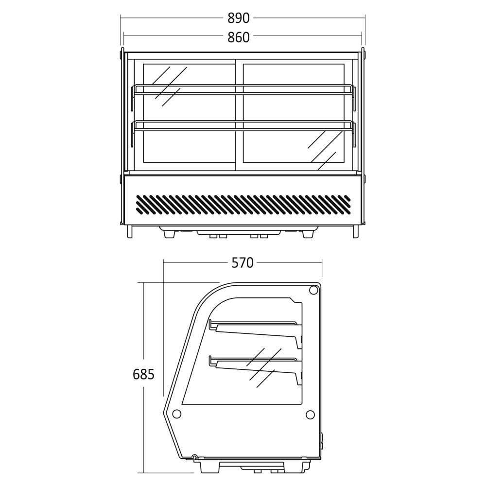 Armoire réfrigérée vitrée SCANDOMESTIC 19310160E310000