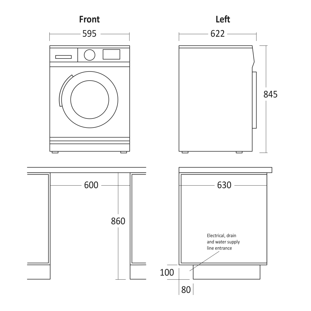 Lave-linge Scandomestic HOME 33151610000TDH8WA3