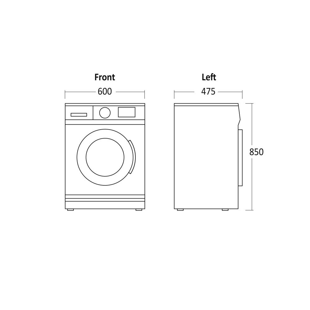 Lave-linge Scandomestic HOME 33081010000WMF3408WA