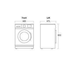 Lave-linge Scandomestic HOME 33081010000WMF3408WA