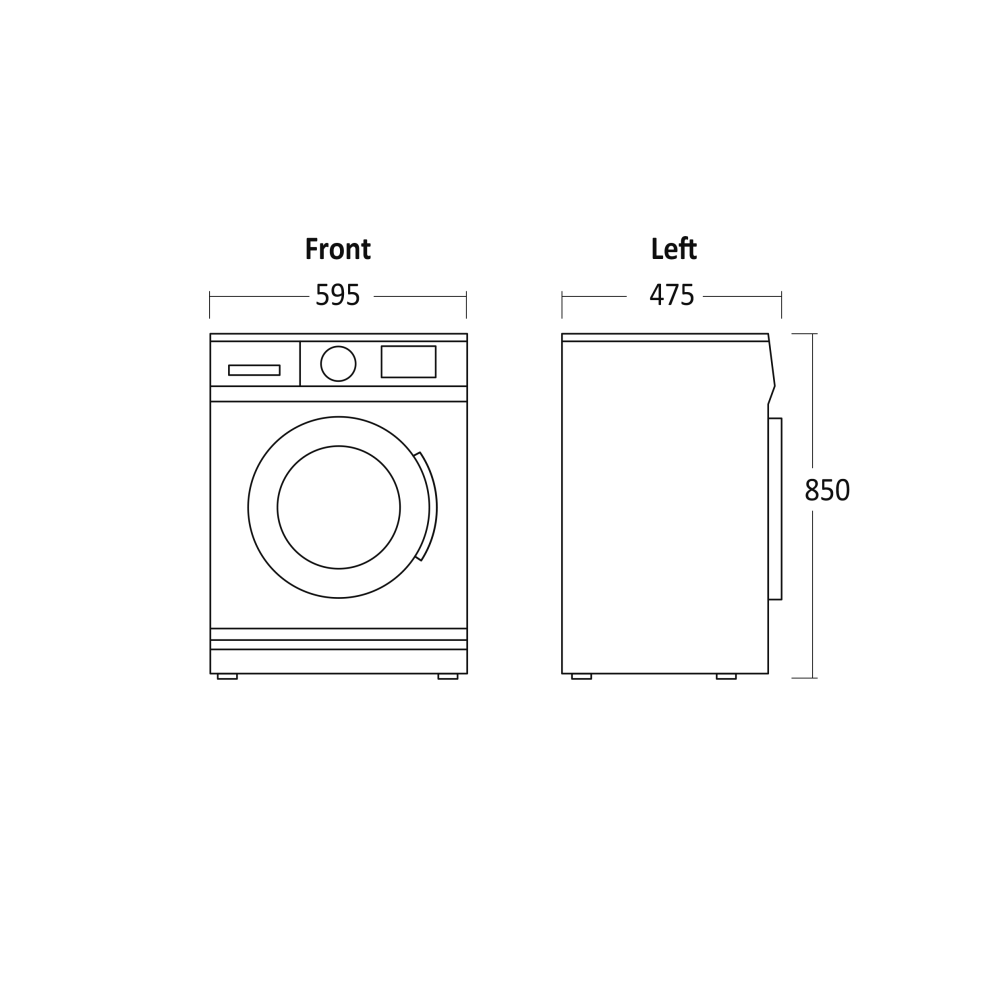 Lave-linge Scandomestic HOME 33081010000WMF1408WA