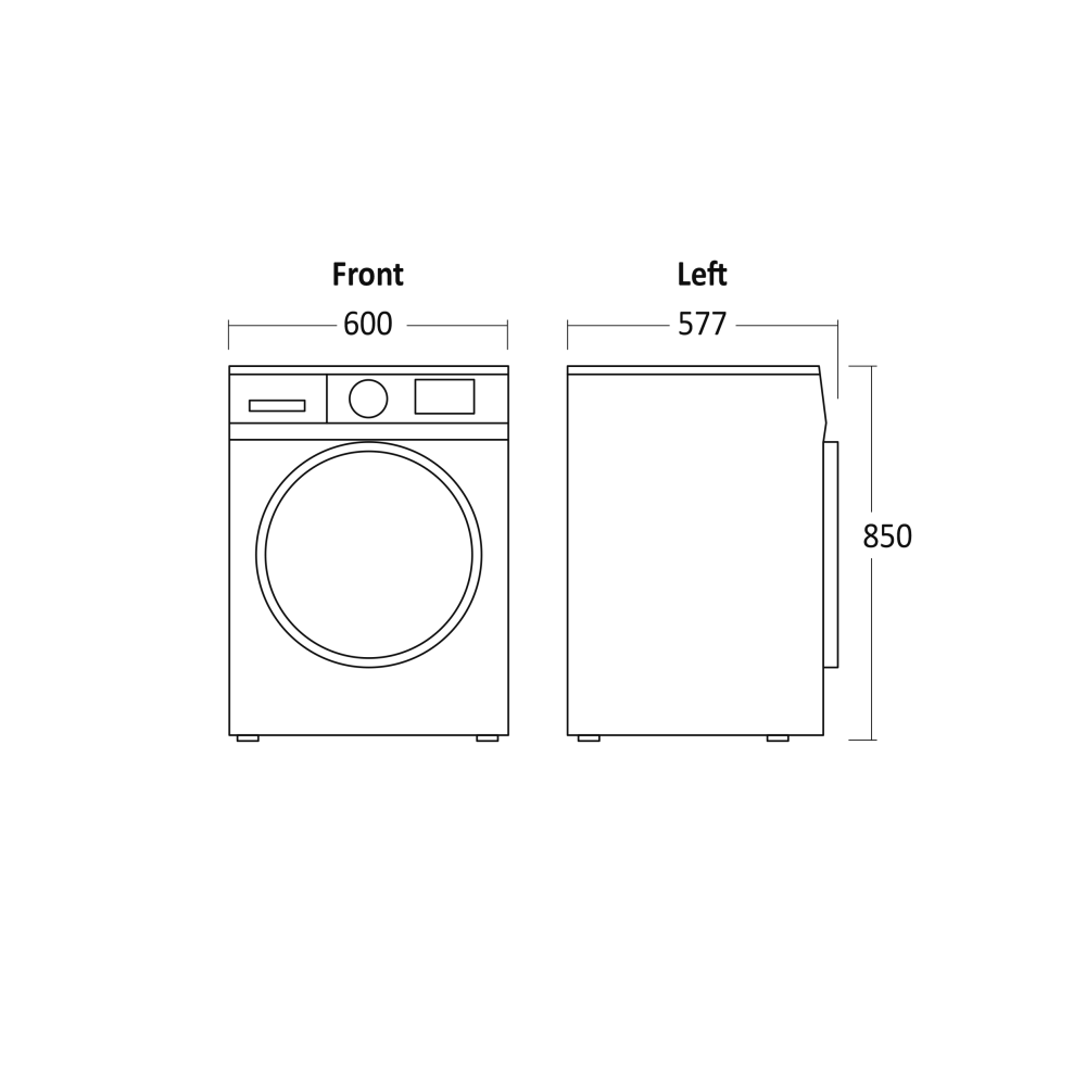 Lave-linge Scandomestic HOME 01451310000WDF10614WBE