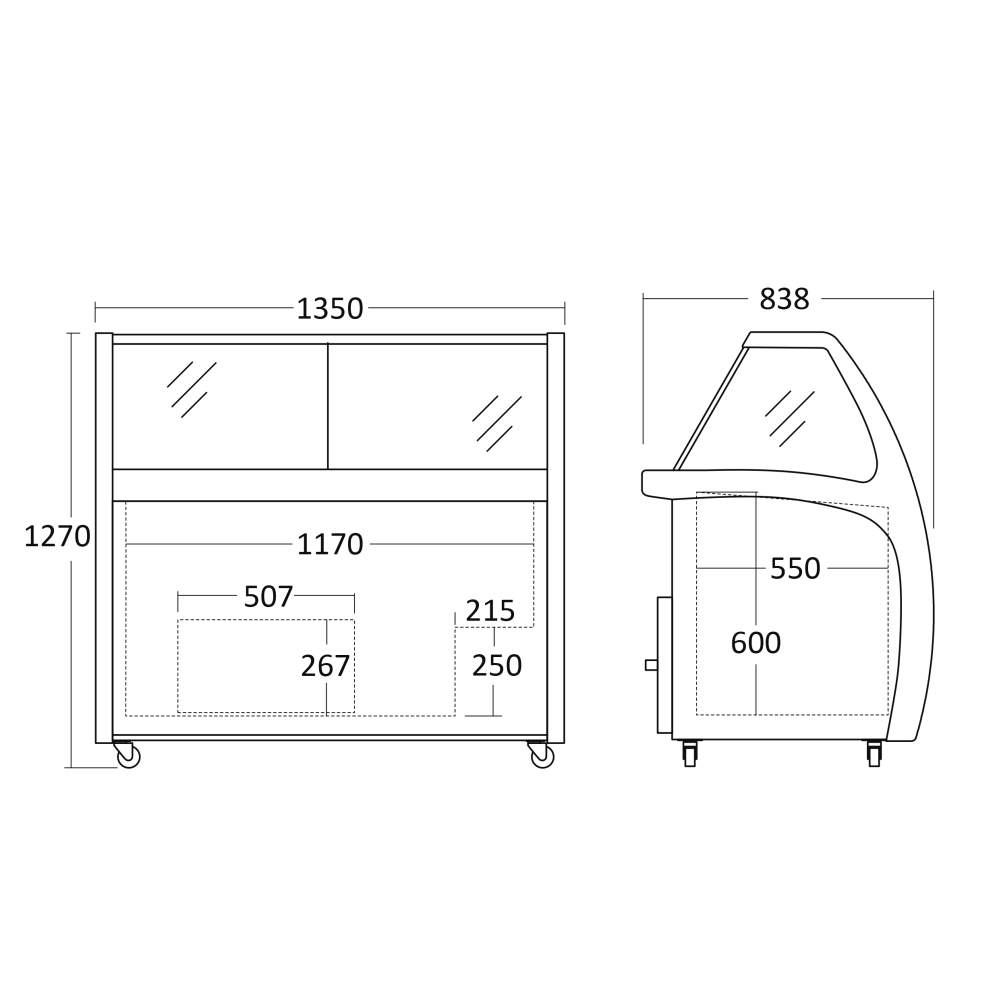 Congélateur coffre vitrine SCANDOMESTIC 23424510000SIC9WB