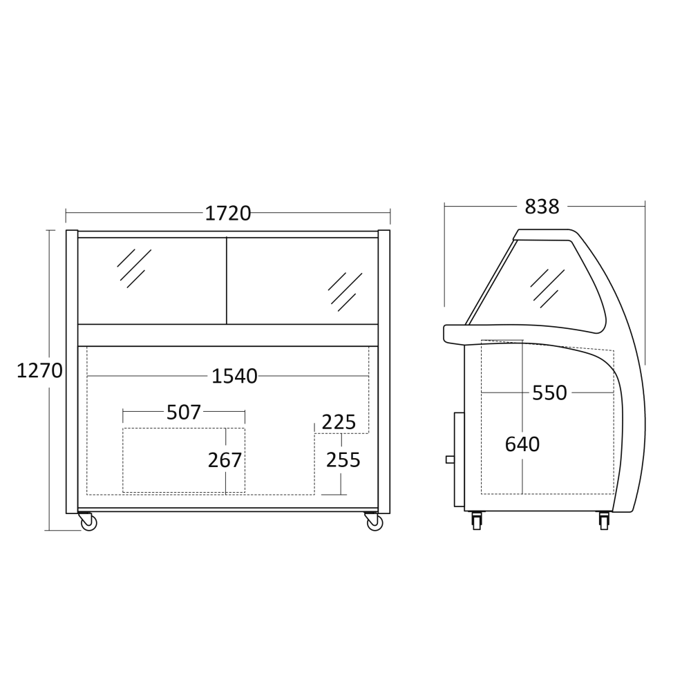 Congélateur coffre vitrine SCANDOMESTIC 23424510000SIC12WB