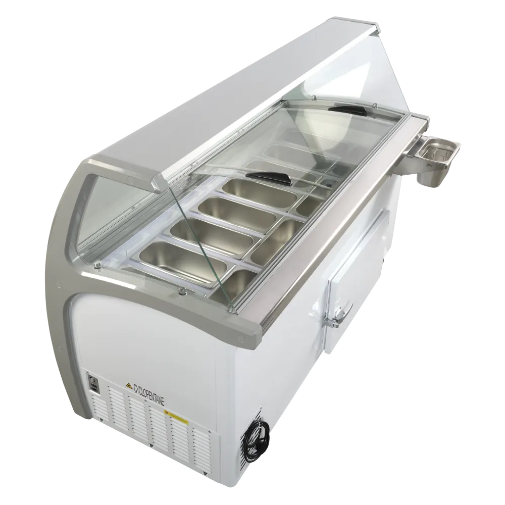 Congélateur coffre vitrine SCANDOMESTIC 23424510000SIC12WB