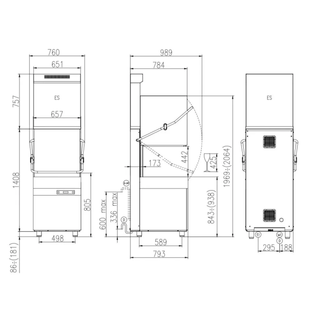 Lave-vaisselle à capot KASTEL HK1200EPIES