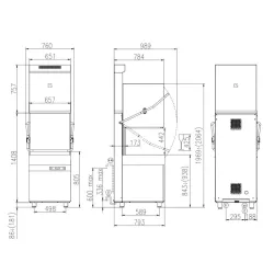 Lave-vaisselle à capot KASTEL HK850ESIES