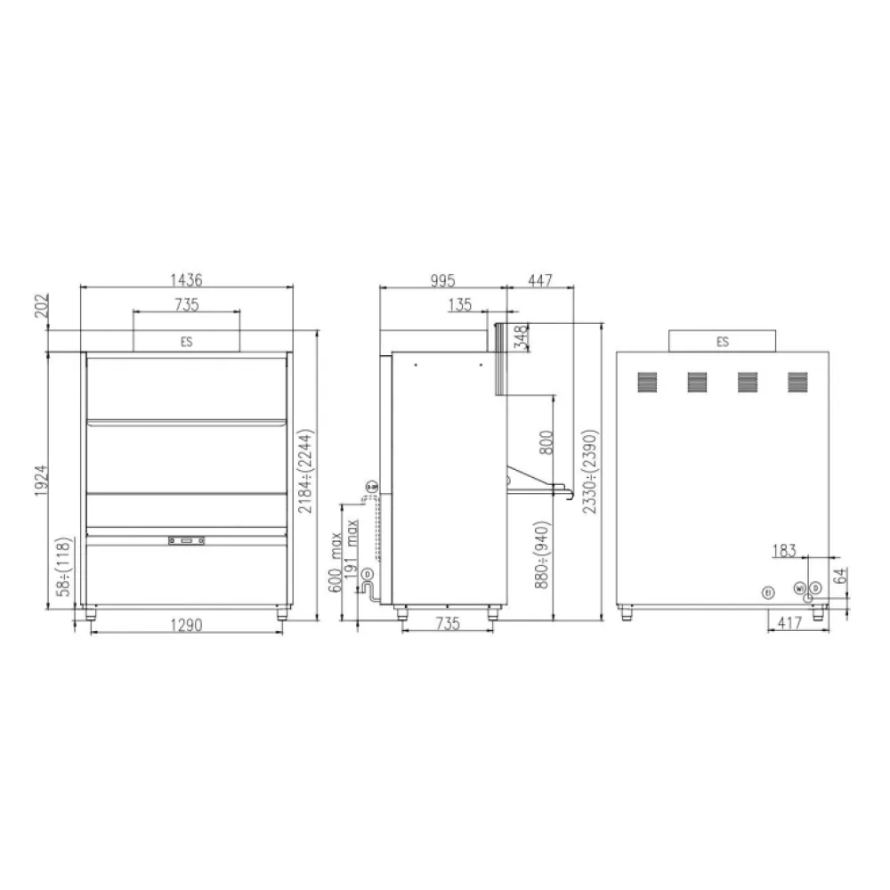 Lave-marmite KASTEL UK125/80EPIES