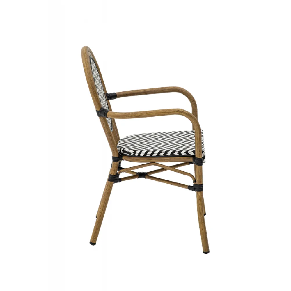 Chaise d'extérieur BHS-HoReCa KOP/RICCARDO.ARM.TX.2963/HH/STM