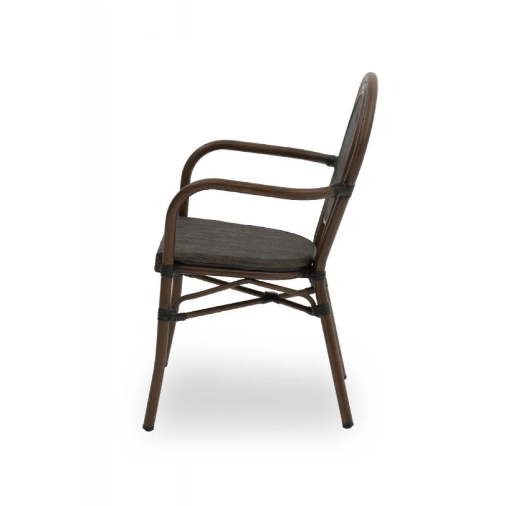 Chaise d'extérieur BHS-HoReCa KOP/RICCARDO.ARM.TX.7001/HH/STM