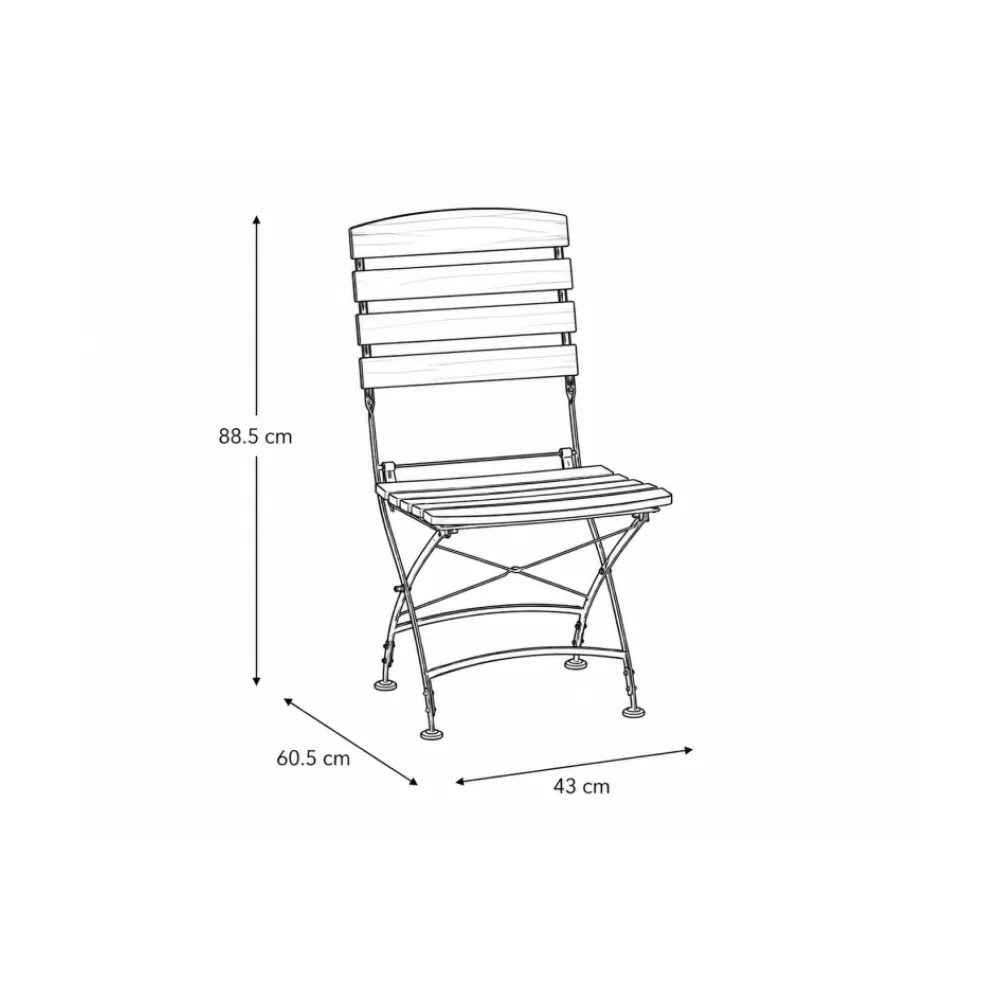 Chaise d'extérieur BHS-HoReCa KOP/LARA.01.10/VL/STM