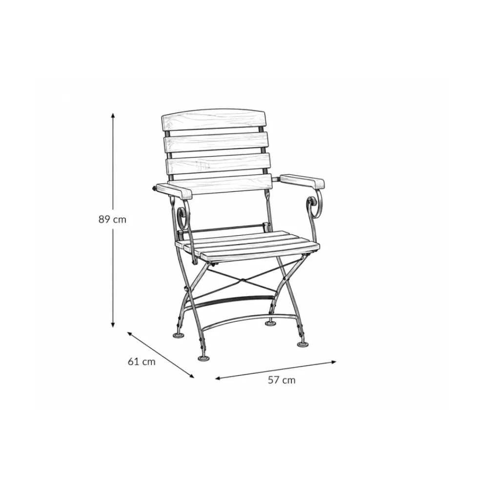 Chaise d'extérieur BHS-HoReCa KOP/LARA.GRAND.01.10/VL/STM