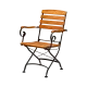 Chaise d'extérieur BHS-HoReCa KOP/LARA.GRAND.01.10/VL/STM