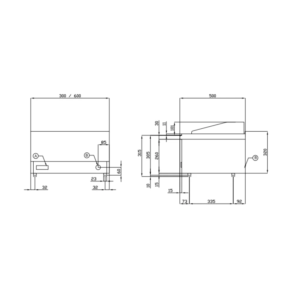 Chauffe-plat pour produits frits destiné aux navires LOTUS 05066014